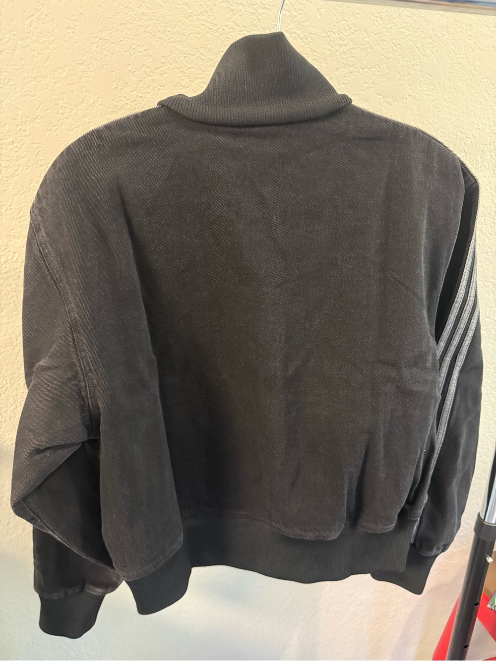 Adidas Black Denim Jacket - Picture 5 of 10